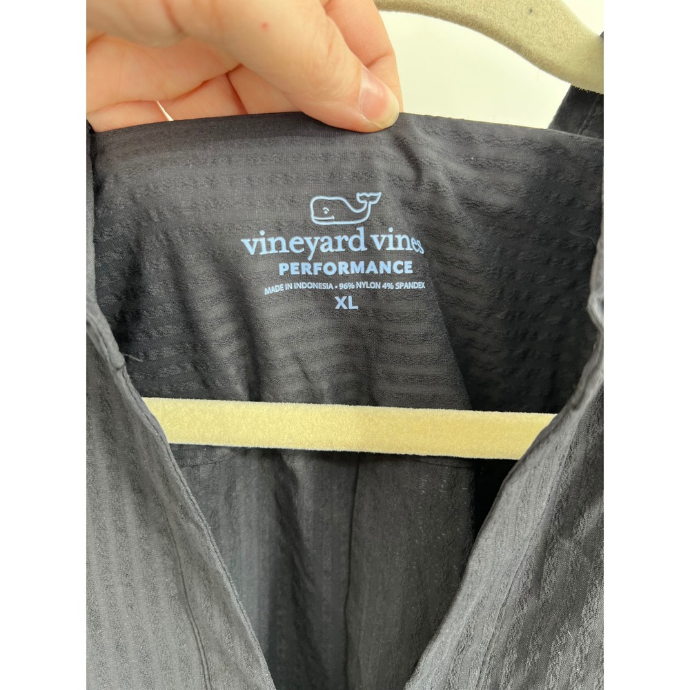 Vineyard Vines Margo Harbor Shirtdress Jet Black Performance XL NWT - Picture 5 of 9
